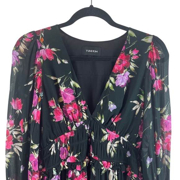 Yumi Kim Frida in New Love Crimson Floral Maxi Dress Sz. S - Picture 8 of 14